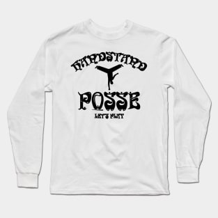 Handstand Posse Lets Play Yoga Long Sleeve T-Shirt